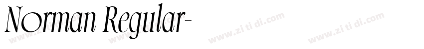Norman Regular字体转换